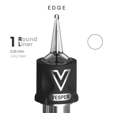 VESPER EDGE 1RL 0.25 Long Taper Tattoo Cartridge