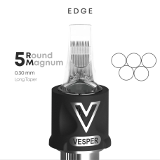 VESPER EDGE 5RM 0.30 Long Taper Tattoo Cartridge