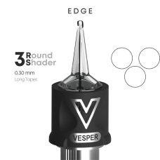 VESPER EDGE 3RS 0.30 Long Taper Tattoo Cartridge