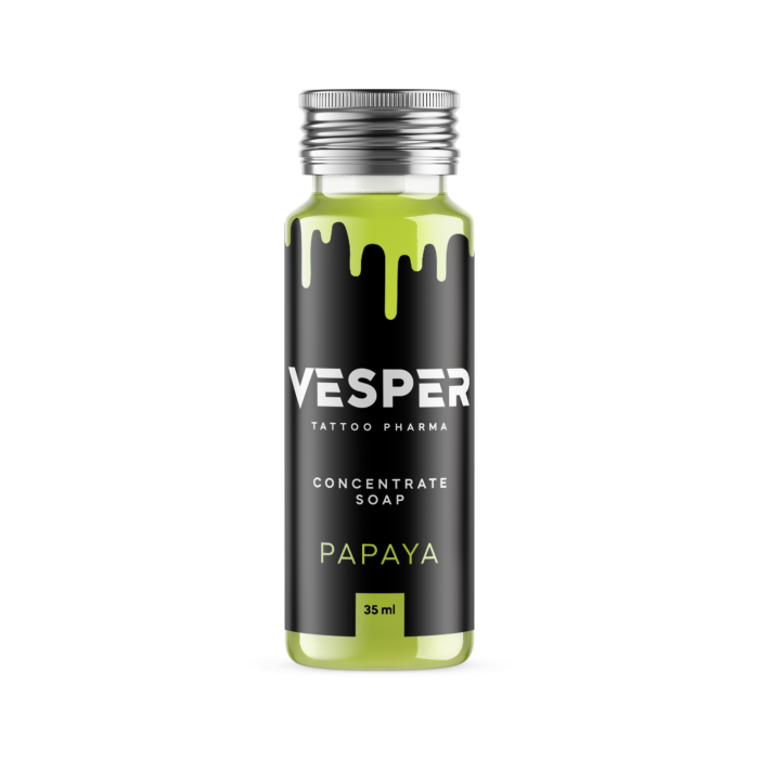 Антибактеріальне зелене мило VESPER PAPAYA 35мл
